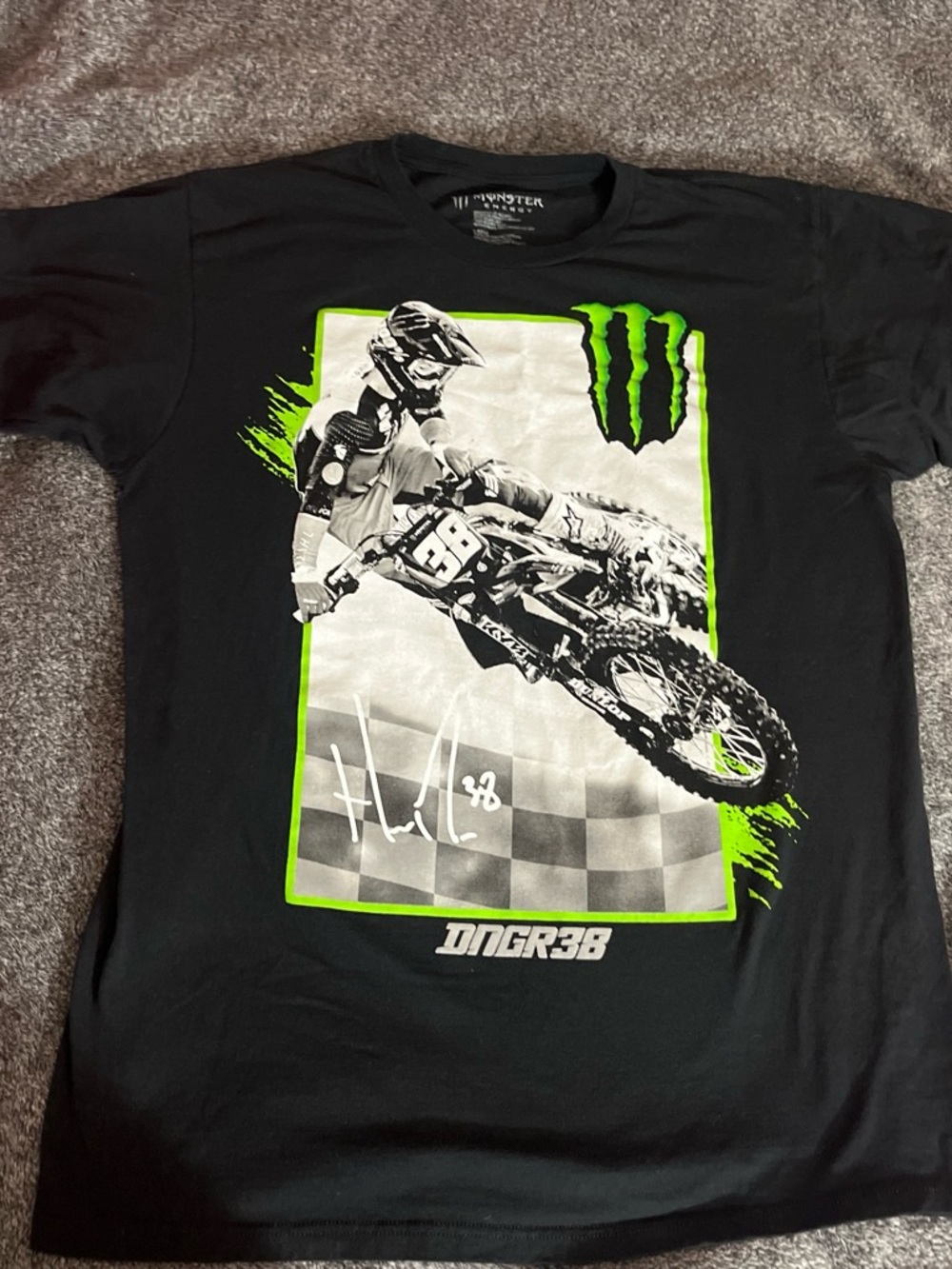 Monster Energy Men’s Black Short Sleeve Motocross Graphic Tee